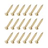METALLIXITY Small Nails (2x15mm) 50pcs, Brass Tiny Hardware Nails -