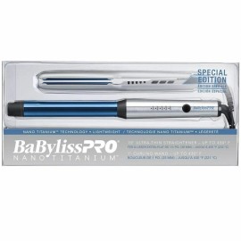 BaByliss Pro #BNTPP34UC NANO TITANIUM FLAT IRON 1 1/2" & CURLING 1'' WAND COMBO