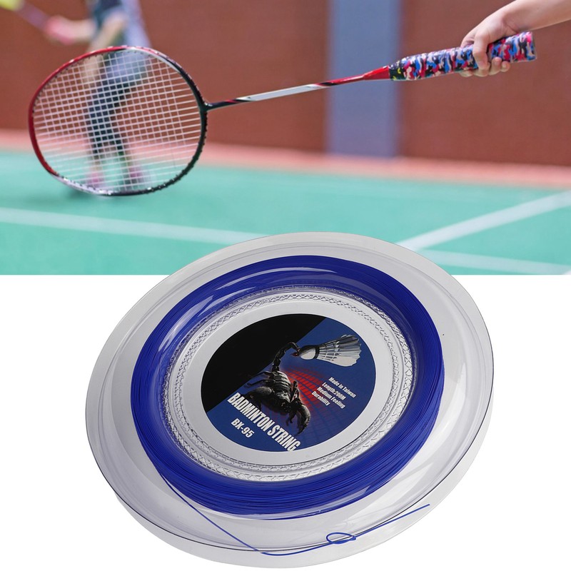 POWERTI Badminton Racquet String High Elasticity Wear Resistant Resin Fibre