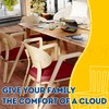 AAAAAcessories D-Shaped Chair Cushions, 2" Thick Dining Chair Pads with