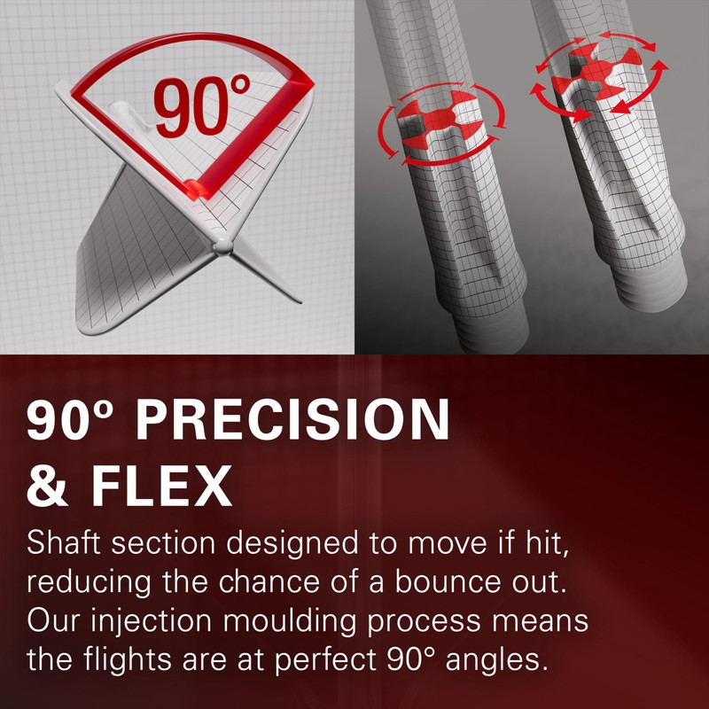 Target Darts K Flex Integrated Dart Flight and Shaft, No.2,