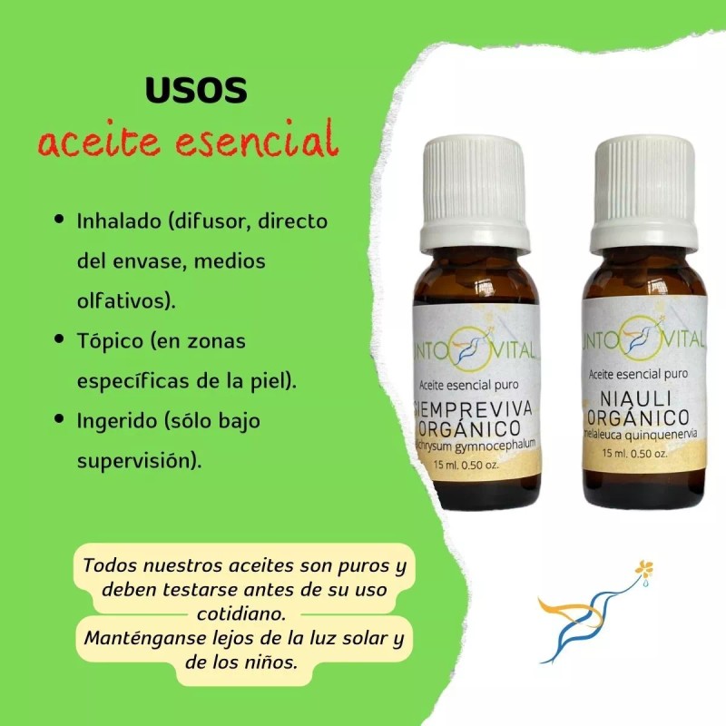 Punto Vital Aceite Esencial Menta, 100% Puro, Aromaterapia, 15ml