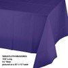 Club Pack of 12 Purple Disposable Plastic Table Cloth Covers