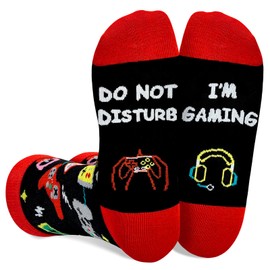 Gaming Gifts for Teen Boys - Do Not Disturb I'm Gaming Socks for Children, Video Game Gifts for Boy Gamer