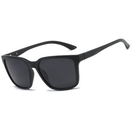 Perfectmiaoxuan Polarized sunglasses for men/women; Vintage/classic/elegant light frame; HD pilot lenses; Golf/driving/fishing/travel Eyewear (【B1】 Black)