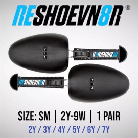 Reshoven8r 1 Pair Reshoevn8r Adjustable Plastic GS Shoe Trees 2y 3y 4y 5y 6y 7y (2Y-9W) SM