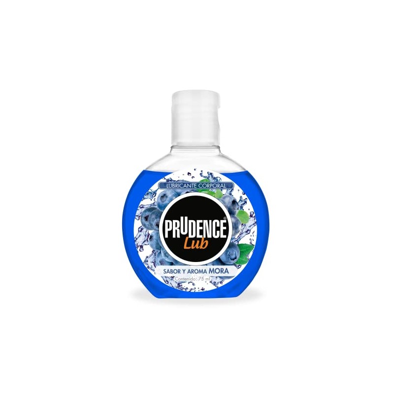 Prudence Lubricante Corporal a Base de Agua sabor Mora Azul,