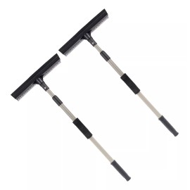 Plasticocina Jalador Limpiavidrios Con Esponja Extensible 2pzs + Regalo