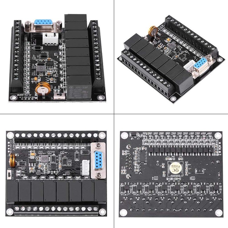 PLC Industrial Control Board, DC 24V PLC Regulator FX1N-20MR Industrial