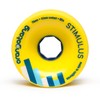 Orangatang Stimulus 70 mm 86a Freeride Longboard Skateboard Wheels (Yellow,
