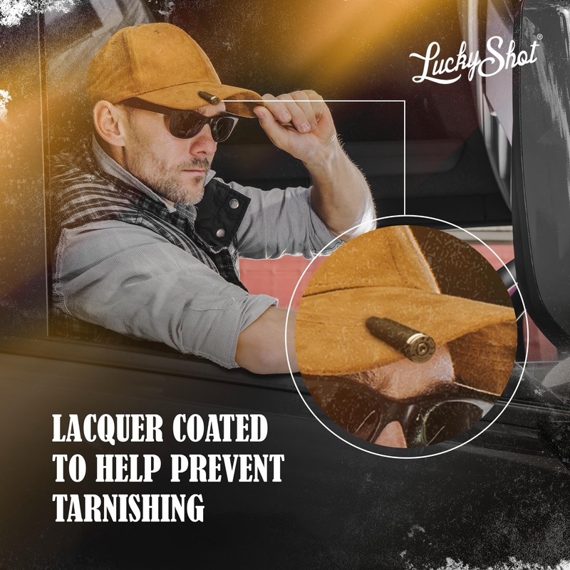 .308 Cal Real Bullet Hat Clip by Lucky Shot