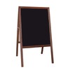 Crestline Products Marquee Easel (2 Black Chalkboards), Stained Hardwood Sidewalk