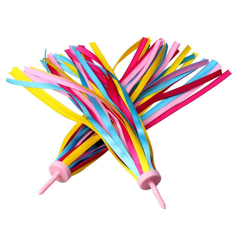 Berglink 1 Pair Children's Bicycle Streamers, Handlebar Colourful Bands Streamer,