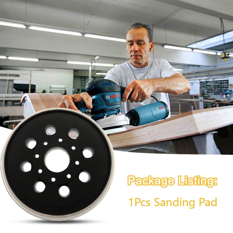 5 Inch 8 Hole Hook and Loop Sanding Pad Replacement