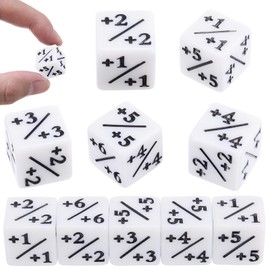 YASYU 24 Pieces Dice Counters Token Dice, D6 Dice Cube Loyalty Dice Compatible with MTG CCG, Card Game Accessories