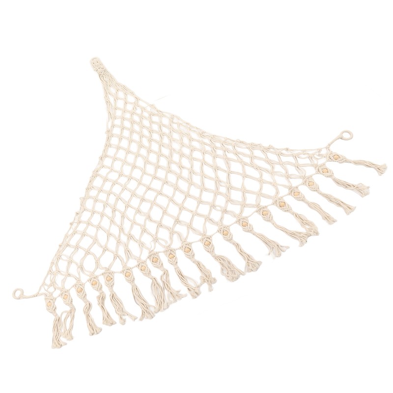 Stuffed Animal Hammock Hand Knitted Bohemian Style Cotton Rope Widely