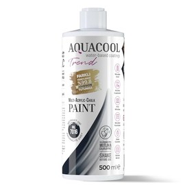 Aquacool Trend MAC paint - All In One Chalk paint - incredibly durable - Furniture, Cabinet, Countertop, Tile paint - no primer or sanding needed - Professional quality - Matte Finish. 16.9 Fl Oz (RAL 7016 Anthracite Gray)