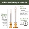 612 Vermont Ultra-Bright LED Window Candles with Timer, Battery Operated,
