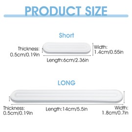 Grevosea 8 Pcs Wall Protector from Furniture, Clear Rubber Bumpers Wall Bumpers to Protect Walls Furniture Wall Protectors from Door Knobs Refrigerator Drawers Chairs Toilet Lids (2 Sizes)