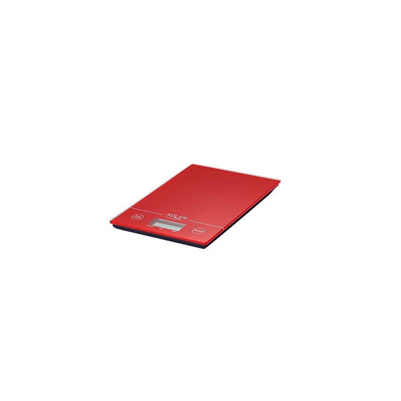 Adler Electronic Scale Kitchen Red