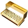 High Speed Diamond Bur Set with Aluminium Alloy Shelf by