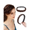 Ausing Stretch Braid Hair Headband 2PCS Braided Hair Hoops and