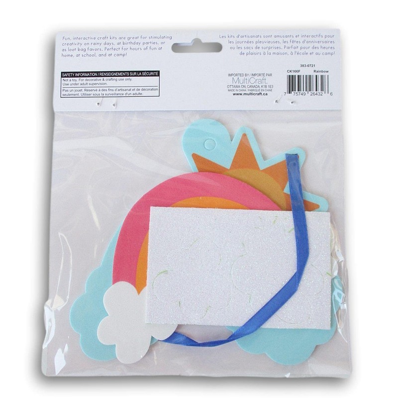Foam Fun Hanging Rainbow Art Craft Kit - Makes 1