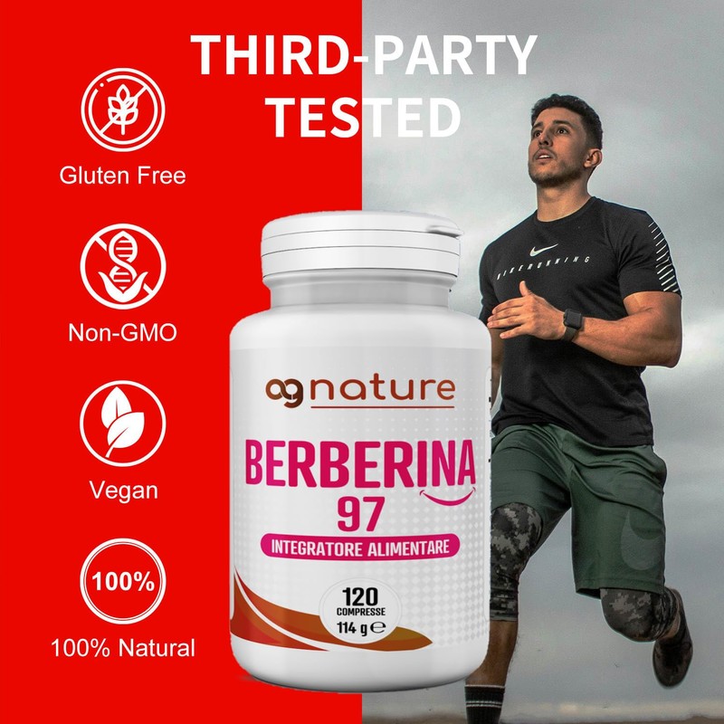 AG nature Berberina HCL 500 mg 120 Tablets - Natural