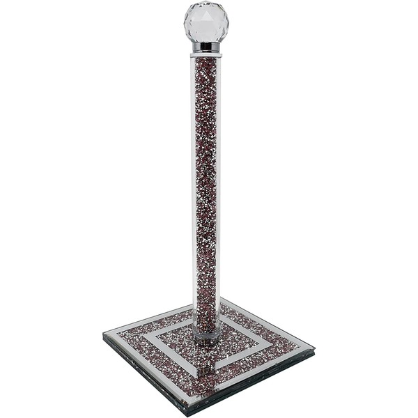 Crushed Diamond Paper Towel Holder Stand Crystal Paper Towel Holder