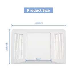 yrjns S97013662 97013662 Bathroom Fan Cover Grille Lens Assembly Kit Fit for Broan Nutone 655, 656, 657, 659, 695, HFL695, 696 Bathroom Vent Cover