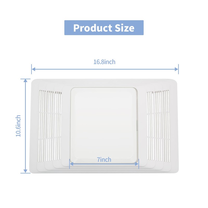yrjns S97013662 97013662 Bathroom Fan Cover Grille Lens Assembly Kit