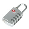 Silver TSA Travel Lock Luggage Lock with 4-Digit Combination Code