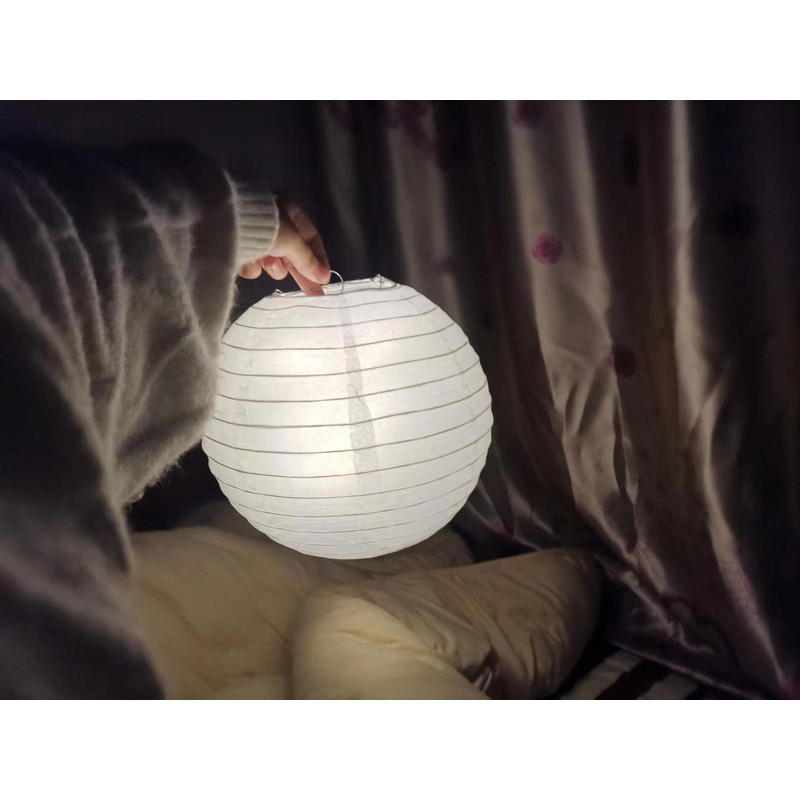 Lanito Paper Lanterns, White Obon Lanterns, Round Plain, Paper Lanterns,