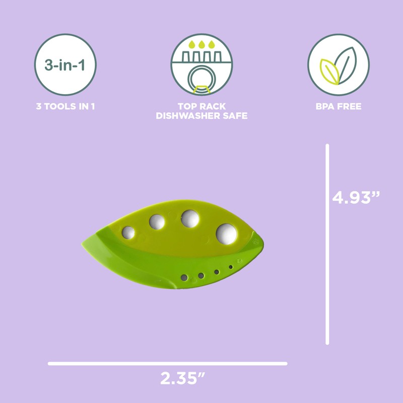 Chef'n LooseLeaf Kale and Herb Stripping Tool with Herb Chopper,