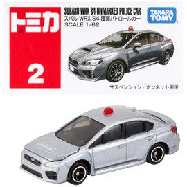 Takara Tomy Tomica No. 2 Subaru WRX S4 Cover Patro Lukar (Box), Mini Car, Toy, Men's, Ages 3 and Up, Boxed, Toy Safety Standard Passed ST Mark Certified