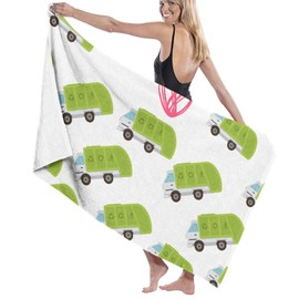 Beach Towel - I Heart Love Trash Garbage Trucks Beach Towels for Adults Pool Towels - Lightweight Quick Dry Sand Proof Beach Towel Beach Towel for Women and Men