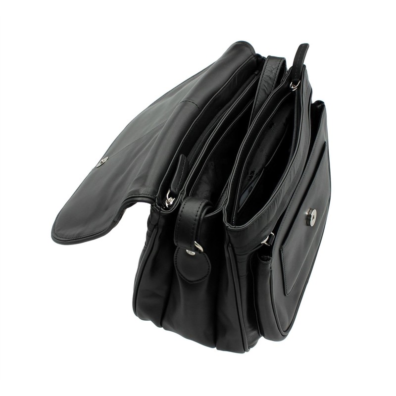 VISCONTI Leather Handbag Style 2195 Black