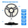 Dansny 80W Deformable LED Garage Ceiling Light - 12000 Lumens,