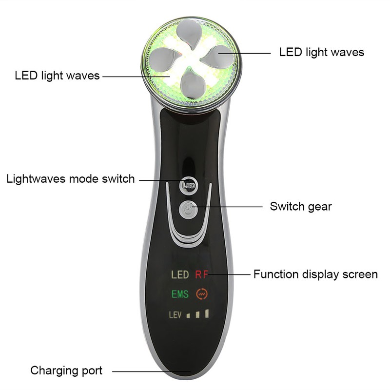 Household RF Skin Rejuvenation Instrument EMS Facial Machine Photon Therapy
