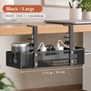 Under Desk Cable Management Tray – No-Drill Clamp-On Carbon Steel
