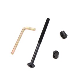 binifiMux 10-Pack Black M6 110mm Long Allen Socket Head Bolts Barrel Nuts for Furniture Table Bed