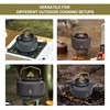 Alocs 1L Camping Kettle Teapot, Portable Camping Coffee Pot Tea