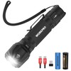WORKPRO 1200LM Tactical Flashlight, Rechargeable EDC Mini Flashlight, Pocket Flashlight