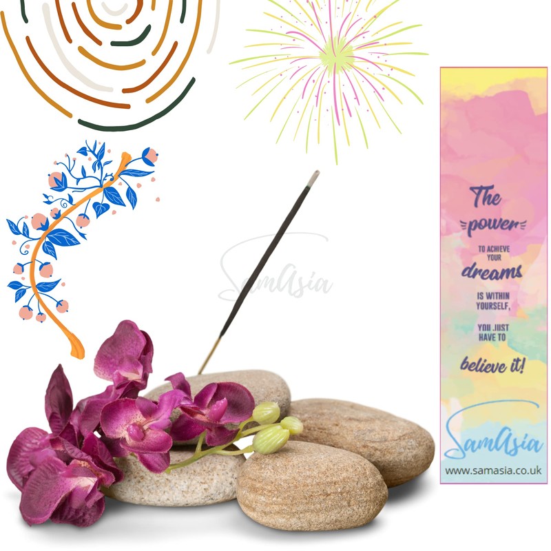 Satya Rose Incense Cone x4 pack, used for Aromatherapy, Spa,