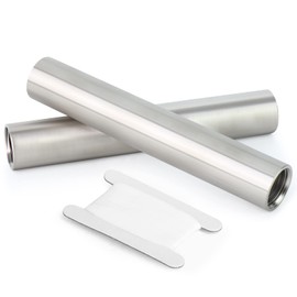 TAISHER 2PCS Stainless Steel Pipe Fittings, 3/8" NPT x 3/8" NPT Female Threaded, 6" Length Nipple Cast Pipe