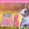 Jeanoko Small Animal Leash Harness Set Adjustable Hamster Chest Strap