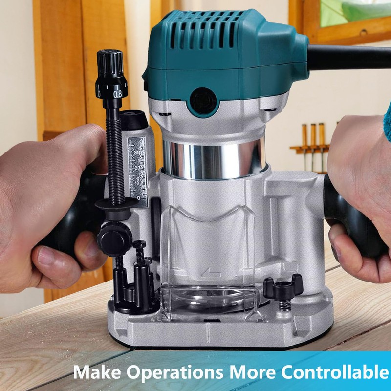 Dobetter Plunge Router Base Replace for Makita 196094-2, Aluminum Plunge