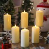 Hinabichan Flameless Candles Battery Operated with Remote and 2/4/6/8 H