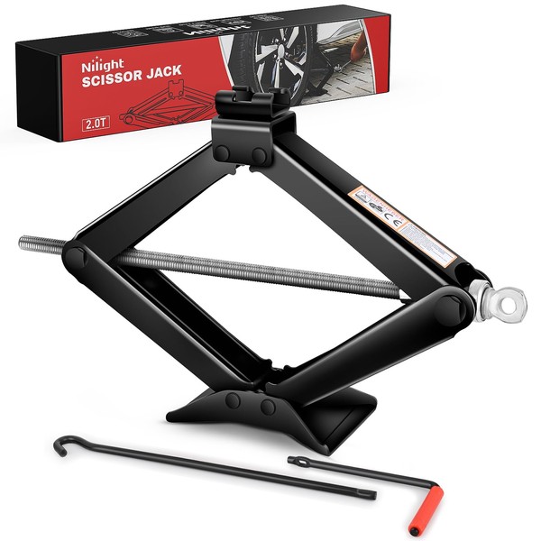 Nilight Scissor Jack for Car 2 Ton (4409 lbs), Heavy