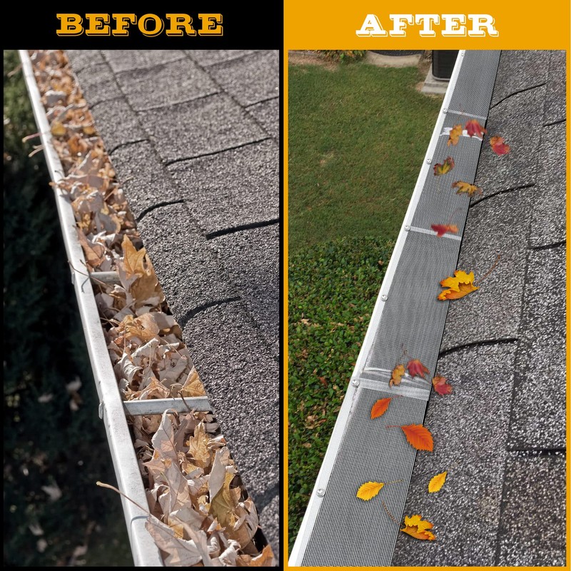 LBG Products Gutter Guards Kit – 48 FT (35 Pack),